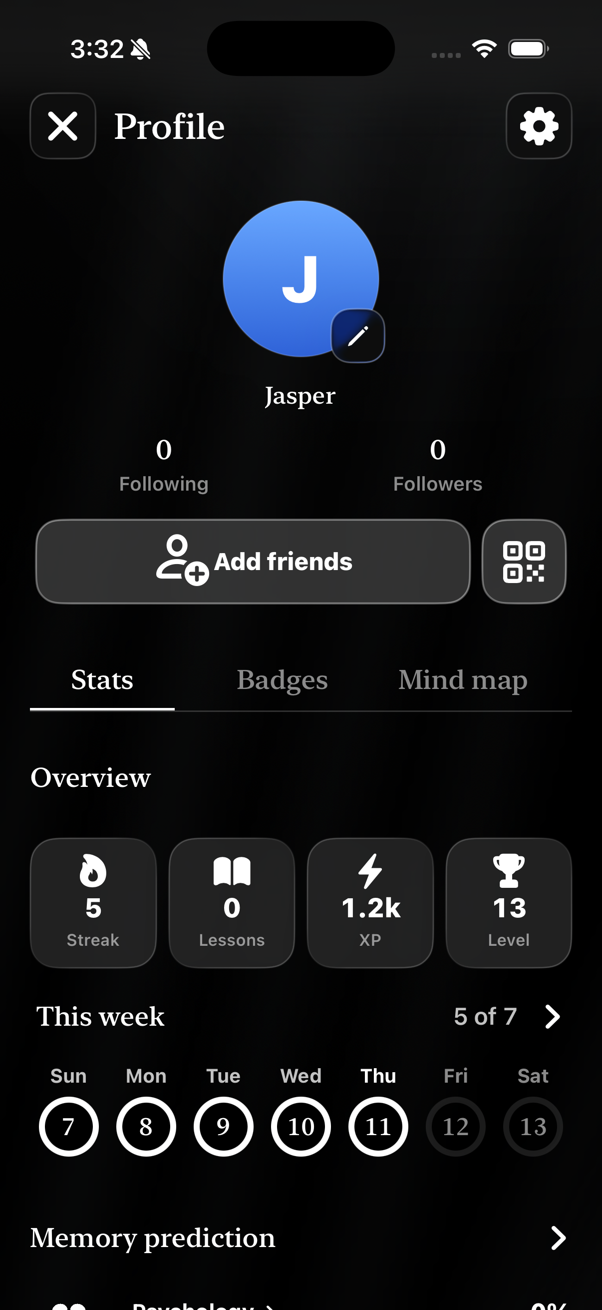 FlowLearn — streaks, XP and stats